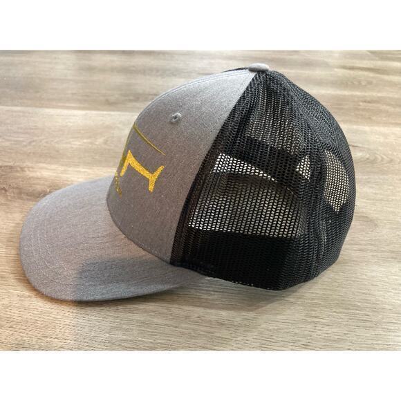Heli‎ Team Trucker Cap Gray/Black Embroidered Helicopter Logo Adjustable - Picture 8 of 8